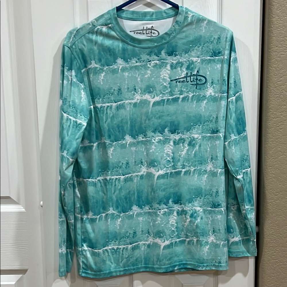Reel Life Teal Long Sleeve Shirt